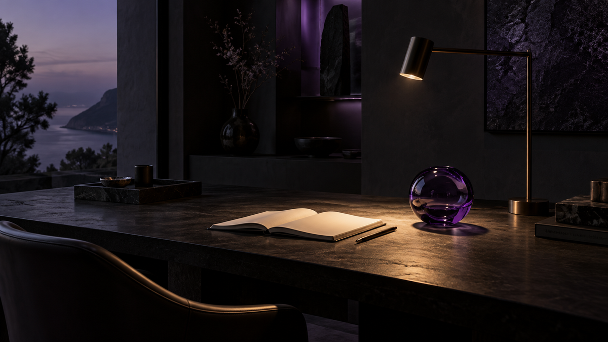 A quiet premium workspace built around one focused task