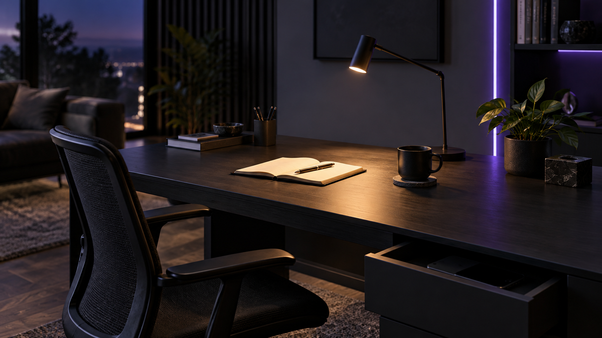 A focused workspace designed to support uninterrupted deep work