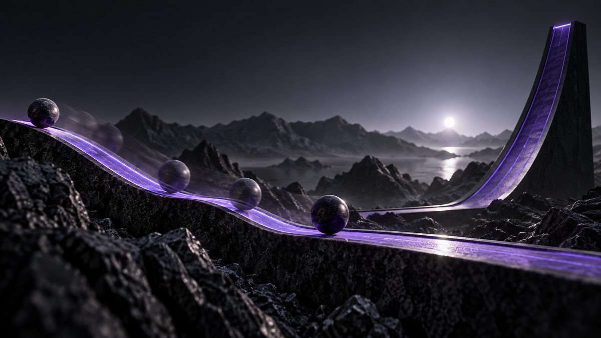 Small actions building momentum along an illuminated upward path