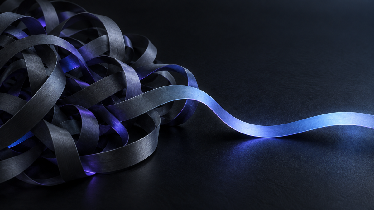 A tangled path resolving into one clear next action