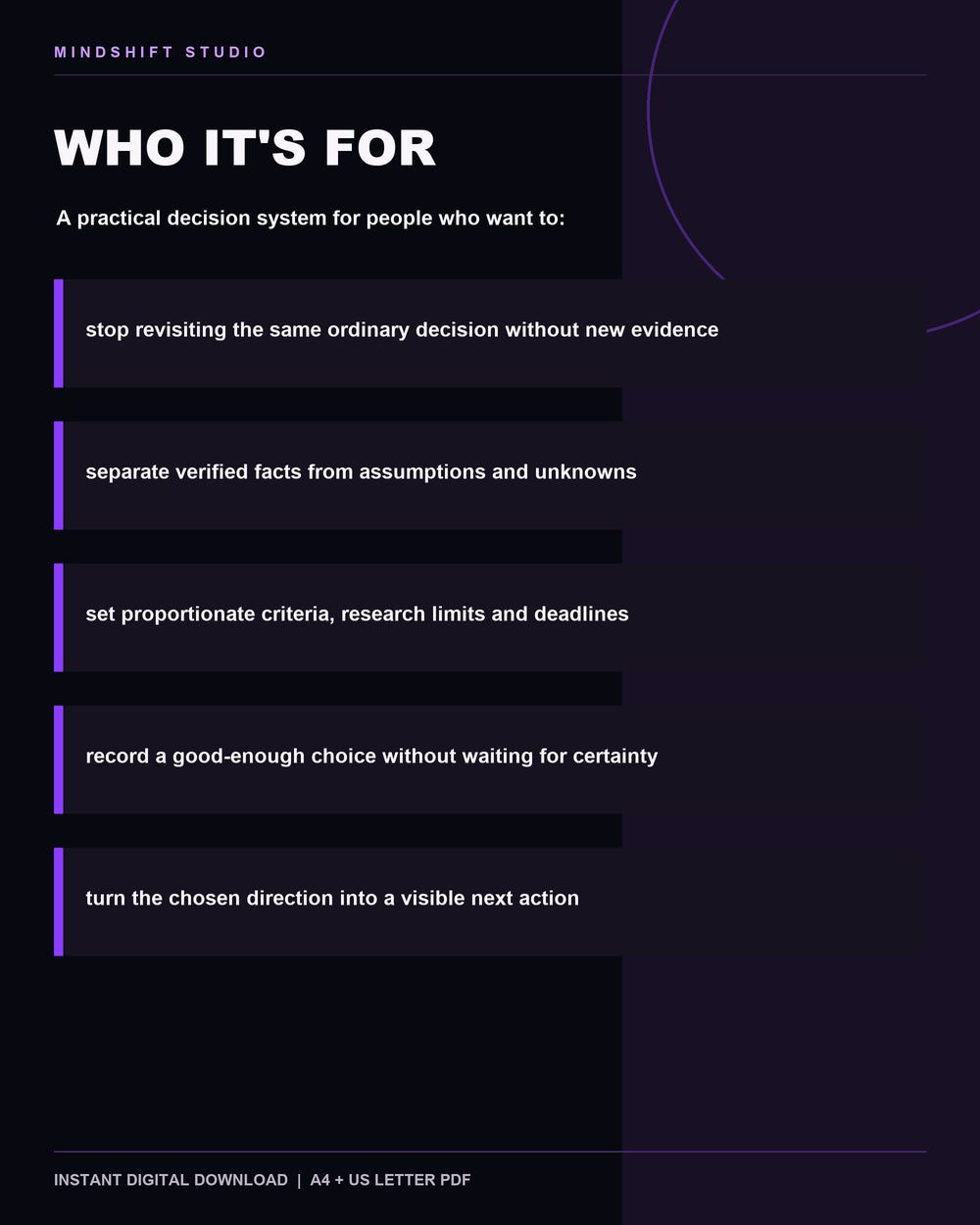 Who the Overthinking to Action Workbook is designed to help.